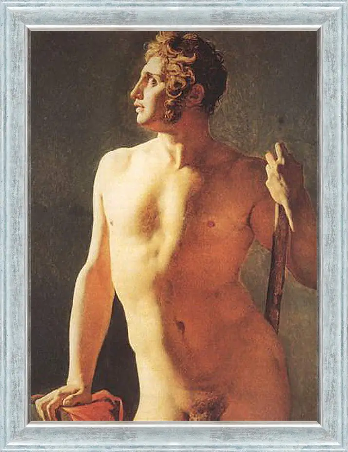 Картина в раме - Male Torso. Жан Огюст Доминик Энгр