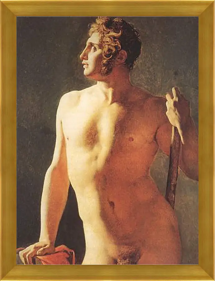 Картина в раме - Male Torso. Жан Огюст Доминик Энгр