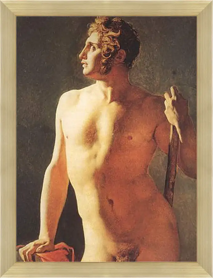 Картина в раме - Male Torso. Жан Огюст Доминик Энгр