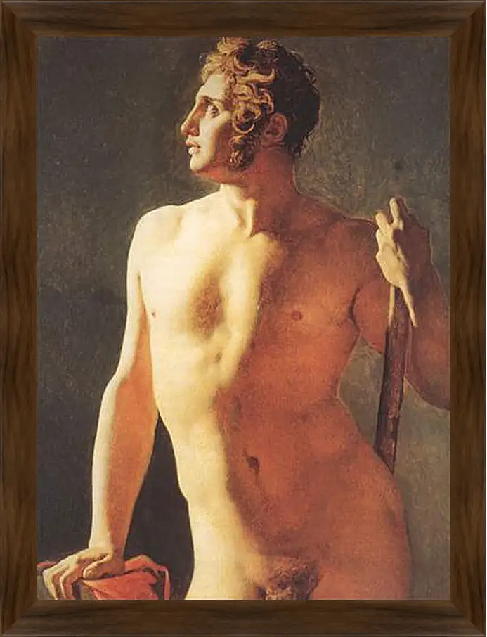 Картина в раме - Male Torso. Жан Огюст Доминик Энгр