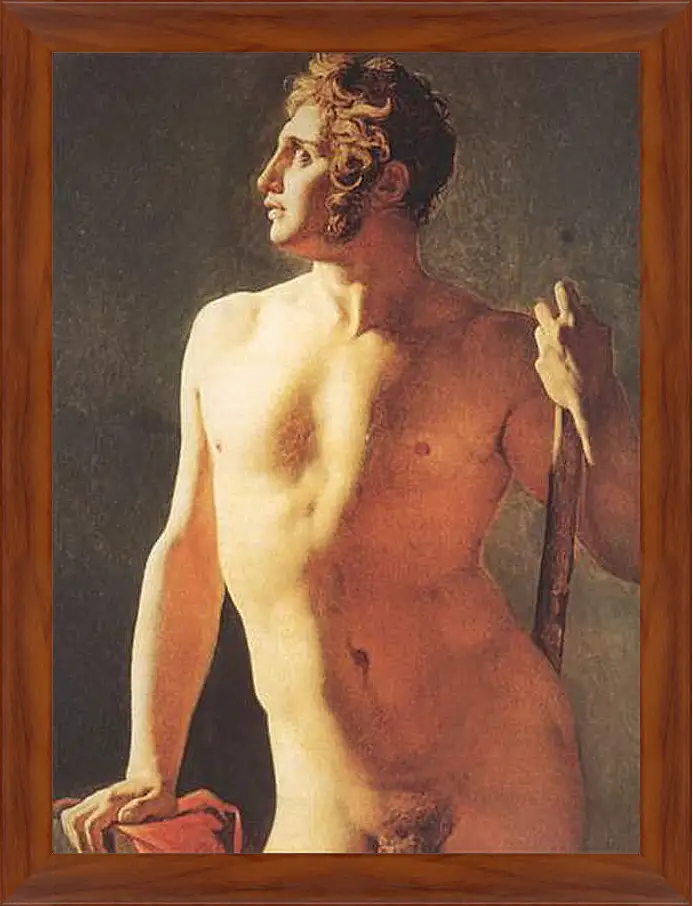 Картина в раме - Male Torso. Жан Огюст Доминик Энгр