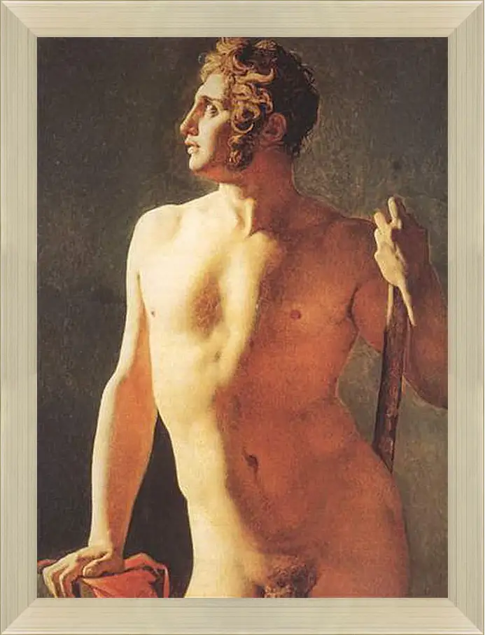 Картина в раме - Male Torso. Жан Огюст Доминик Энгр