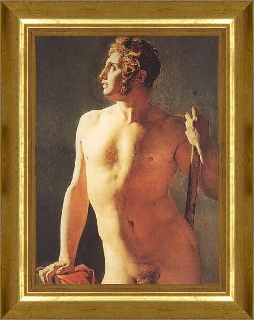 Картина в раме - Male Torso. Жан Огюст Доминик Энгр
