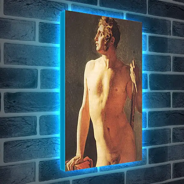 Лайтбокс световая панель - Male Torso. Жан Огюст Доминик Энгр