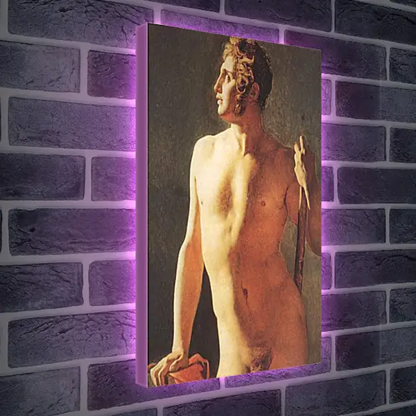 Лайтбокс световая панель - Male Torso. Жан Огюст Доминик Энгр