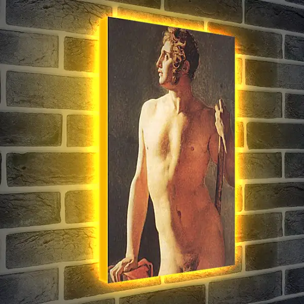 Лайтбокс световая панель - Male Torso. Жан Огюст Доминик Энгр