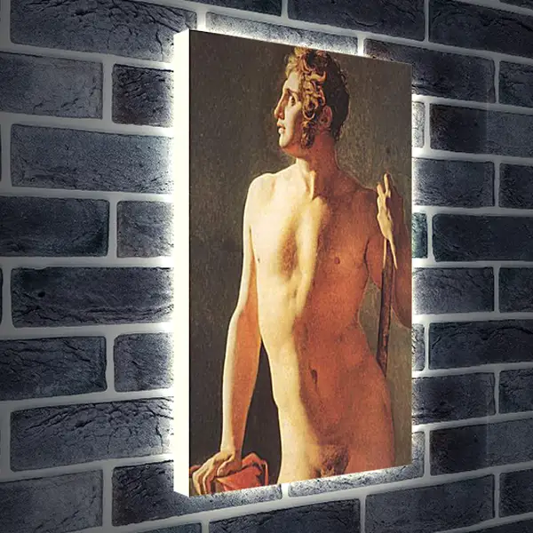 Лайтбокс световая панель - Male Torso. Жан Огюст Доминик Энгр