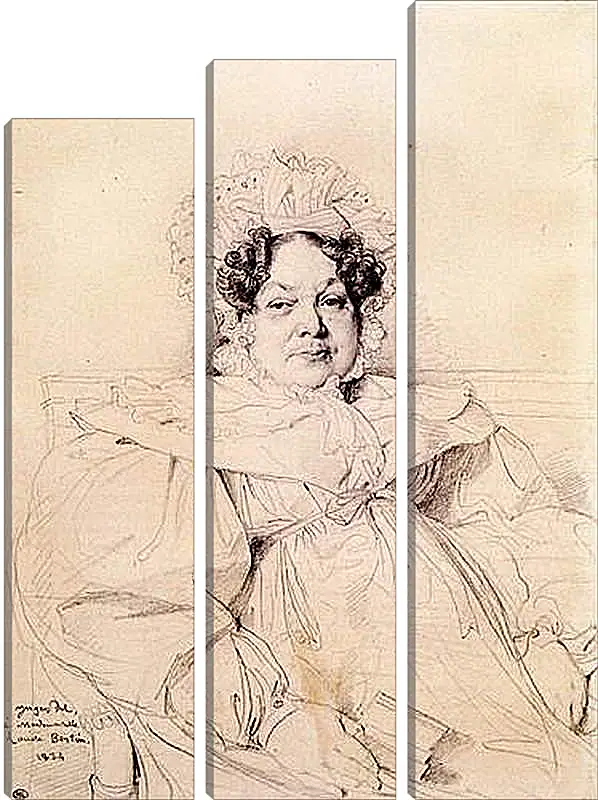 Модульная картина - Madame Louis Francois Bertin, nee Genevieve Aimee Victoire Boutard. Жан Огюст Доминик Энгр