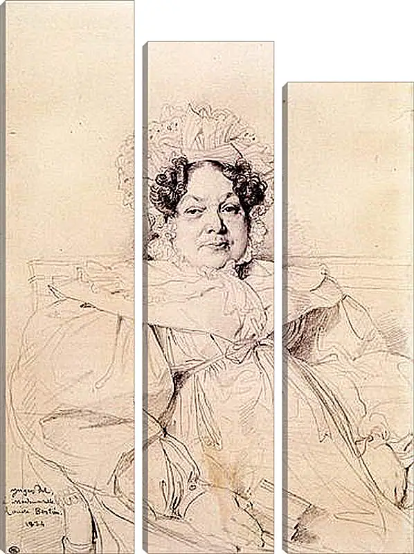 Модульная картина - Madame Louis Francois Bertin, nee Genevieve Aimee Victoire Boutard. Жан Огюст Доминик Энгр