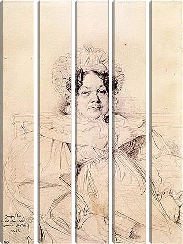 Модульная картина - Madame Louis Francois Bertin, nee Genevieve Aimee Victoire Boutard. Жан Огюст Доминик Энгр