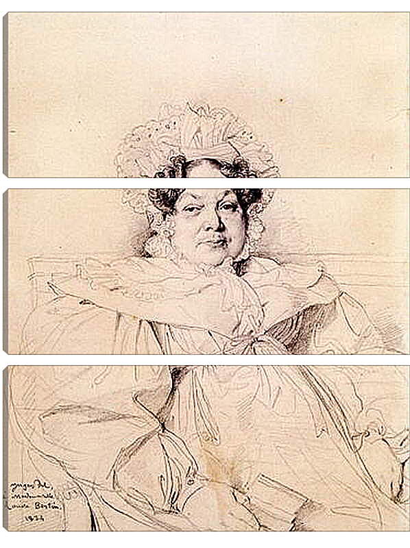 Модульная картина - Madame Louis Francois Bertin, nee Genevieve Aimee Victoire Boutard. Жан Огюст Доминик Энгр

