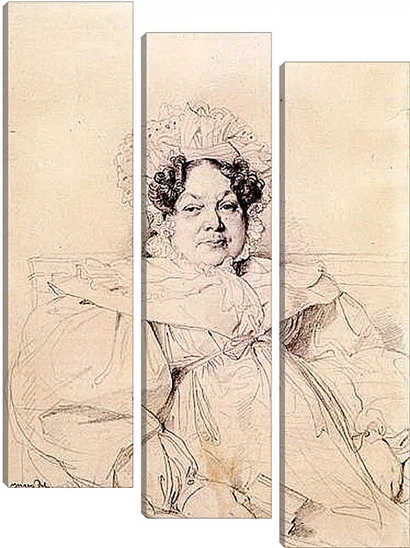 Модульная картина - Madame Louis Francois Bertin, nee Genevieve Aimee Victoire Boutard. Жан Огюст Доминик Энгр