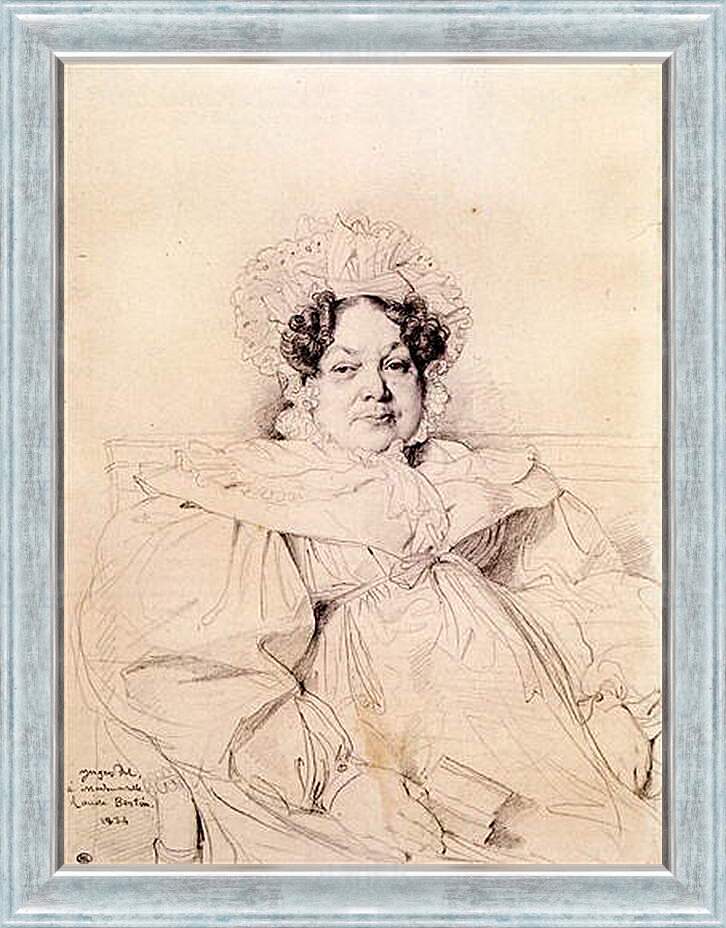 Картина в раме - Madame Louis Francois Bertin, nee Genevieve Aimee Victoire Boutard. Жан Огюст Доминик Энгр
