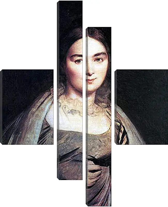 Модульная картина - Madame Jean Auguste Dominique Ingres, nee Madeleine Chapelle. Жан Огюст Доминик Энгр
