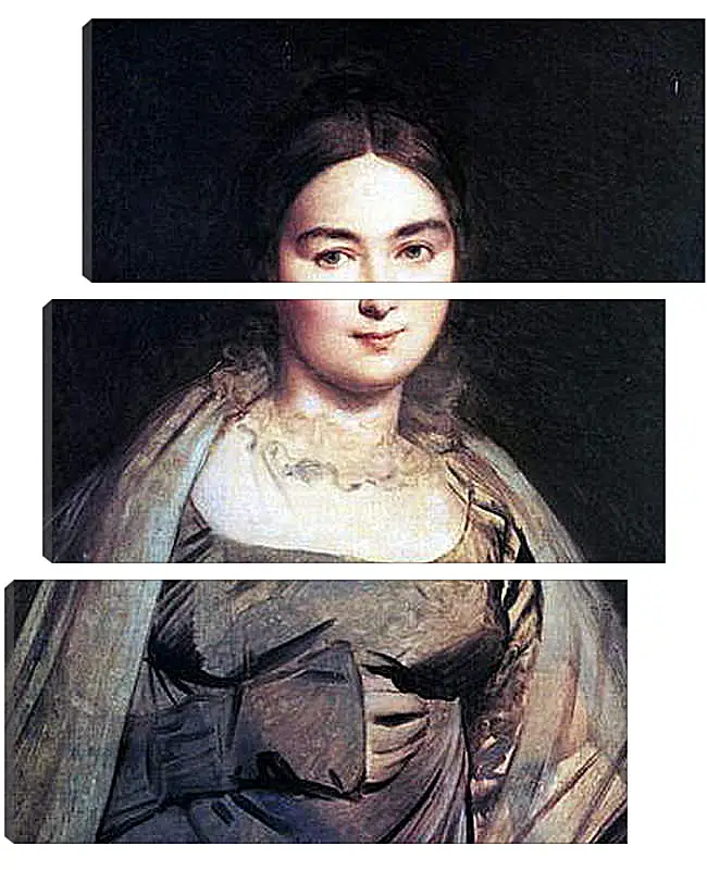 Модульная картина - Madame Jean Auguste Dominique Ingres, nee Madeleine Chapelle. Жан Огюст Доминик Энгр
