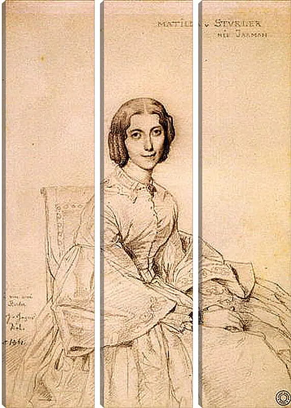 Модульная картина - Madame Franz Adolf von Stuerler, nee Matilda Jarman. Жан Огюст Доминик Энгр