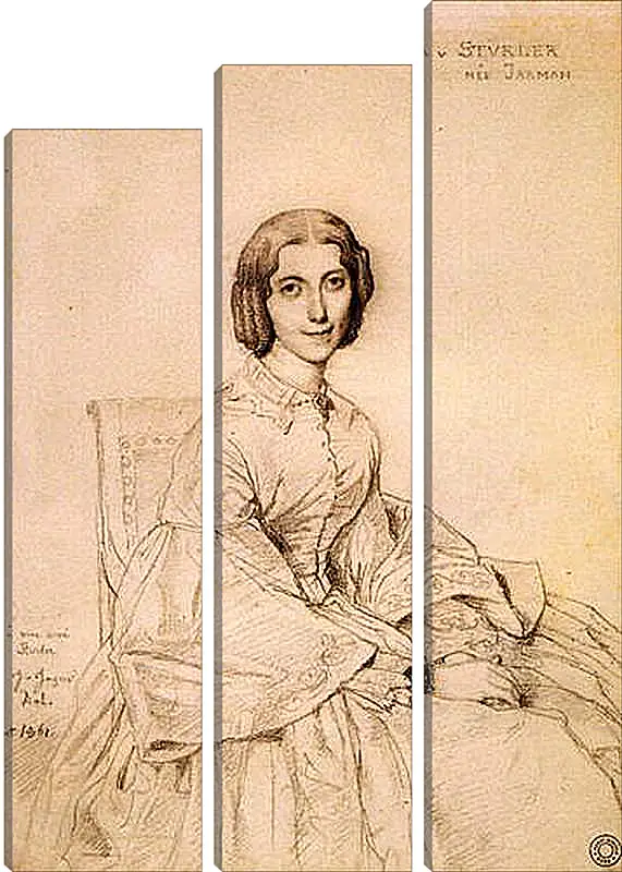 Модульная картина - Madame Franz Adolf von Stuerler, nee Matilda Jarman. Жан Огюст Доминик Энгр