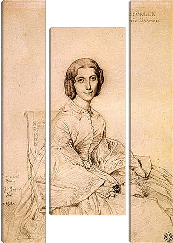 Модульная картина - Madame Franz Adolf von Stuerler, nee Matilda Jarman. Жан Огюст Доминик Энгр