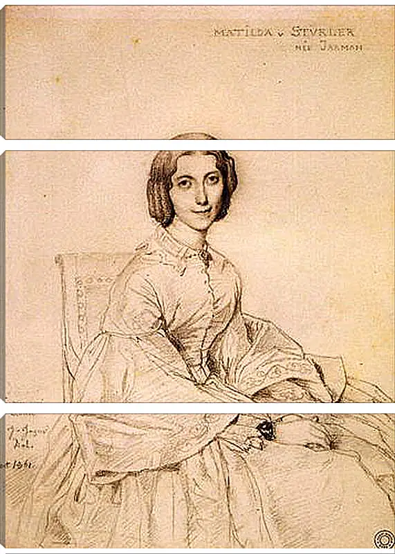 Модульная картина - Madame Franz Adolf von Stuerler, nee Matilda Jarman. Жан Огюст Доминик Энгр