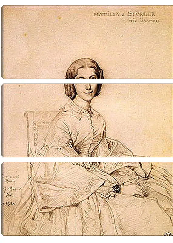 Модульная картина - Madame Franz Adolf von Stuerler, nee Matilda Jarman. Жан Огюст Доминик Энгр
