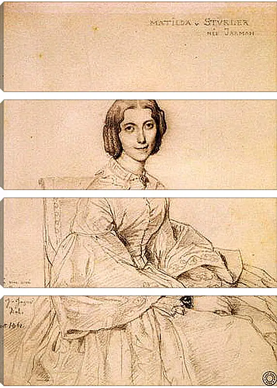 Модульная картина - Madame Franz Adolf von Stuerler, nee Matilda Jarman. Жан Огюст Доминик Энгр