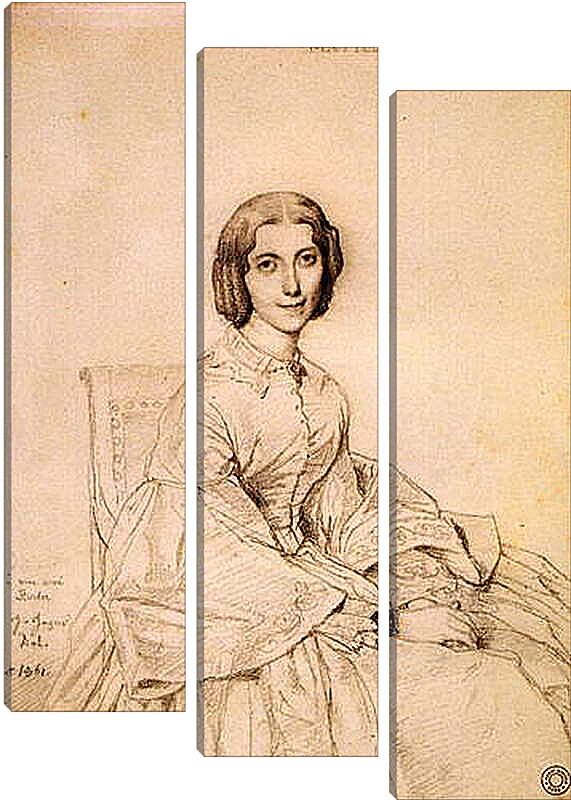 Модульная картина - Madame Franz Adolf von Stuerler, nee Matilda Jarman. Жан Огюст Доминик Энгр
