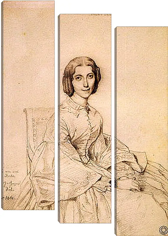 Модульная картина - Madame Franz Adolf von Stuerler, nee Matilda Jarman. Жан Огюст Доминик Энгр