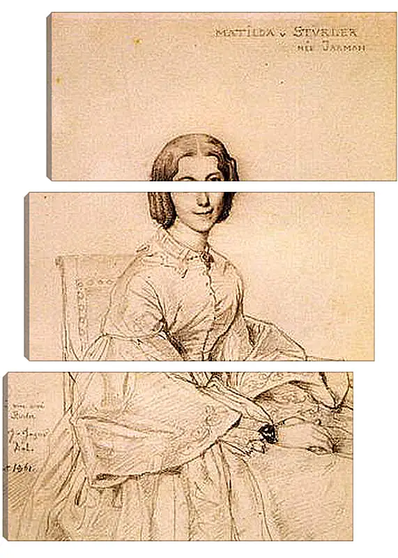 Модульная картина - Madame Franz Adolf von Stuerler, nee Matilda Jarman. Жан Огюст Доминик Энгр