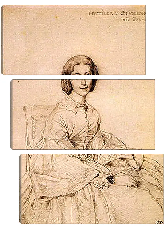 Модульная картина - Madame Franz Adolf von Stuerler, nee Matilda Jarman. Жан Огюст Доминик Энгр