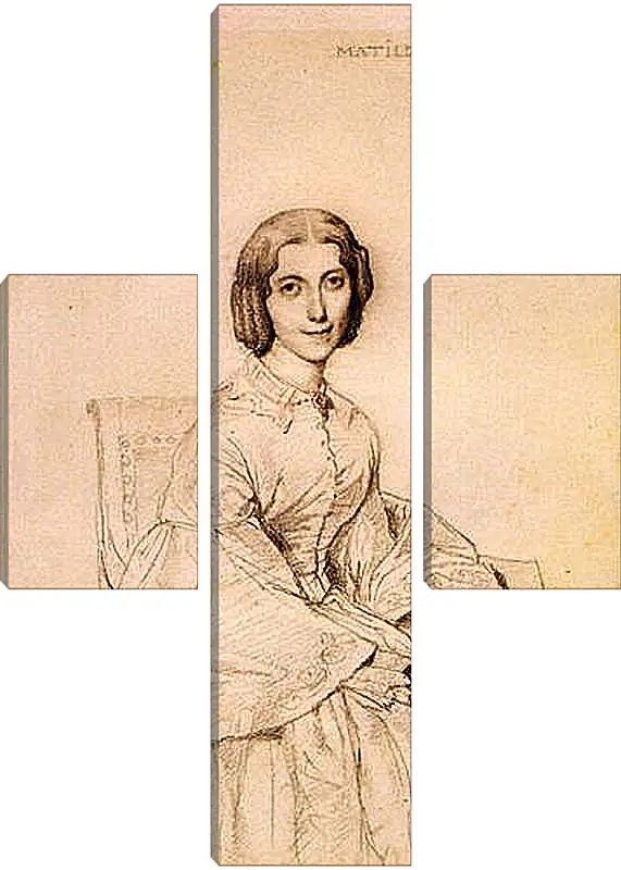 Модульная картина - Madame Franz Adolf von Stuerler, nee Matilda Jarman. Жан Огюст Доминик Энгр