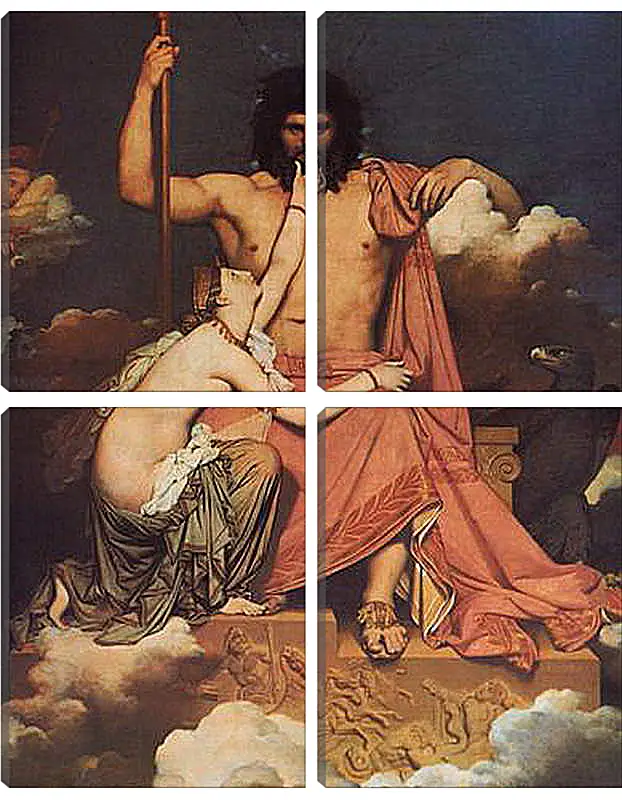 Модульная картина - Jupiter and Thetis. Жан Огюст Доминик Энгр