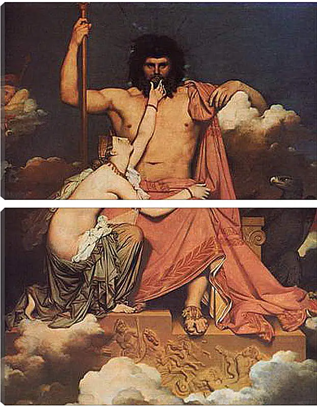 Модульная картина - Jupiter and Thetis. Жан Огюст Доминик Энгр