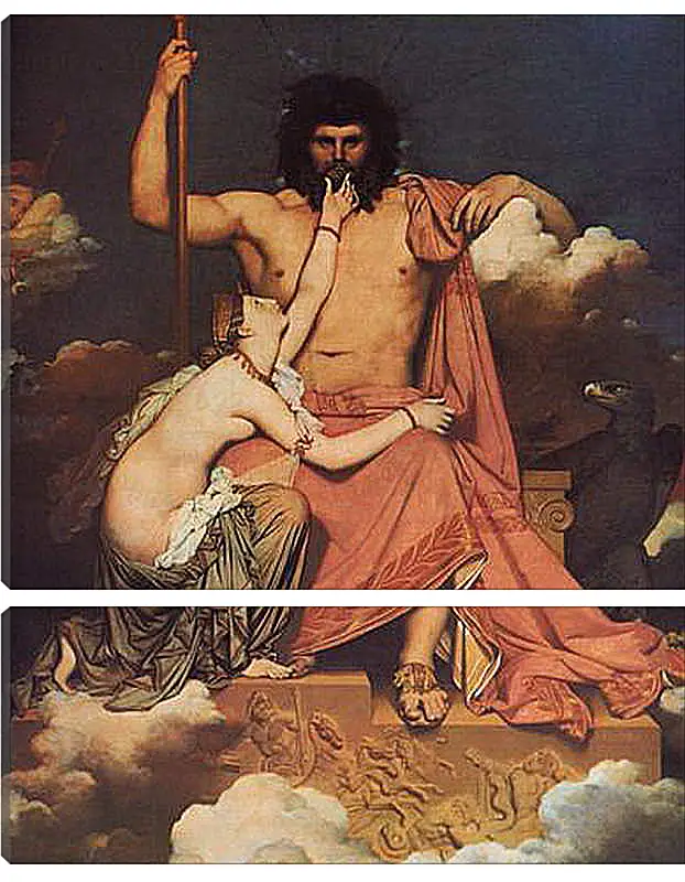 Модульная картина - Jupiter and Thetis. Жан Огюст Доминик Энгр