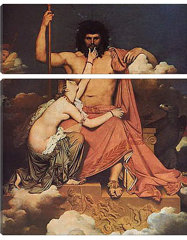 Модульная картина - Jupiter and Thetis. Жан Огюст Доминик Энгр