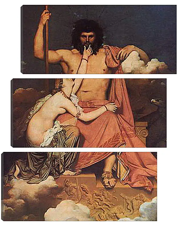 Модульная картина - Jupiter and Thetis. Жан Огюст Доминик Энгр
