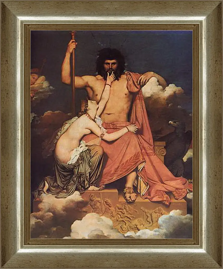 Картина в раме - Jupiter and Thetis. Жан Огюст Доминик Энгр