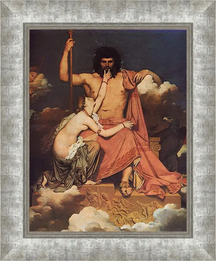 Картина в раме - Jupiter and Thetis. Жан Огюст Доминик Энгр
