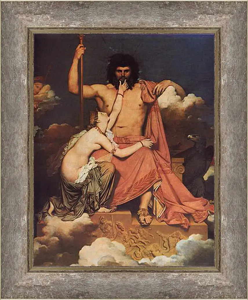 Картина в раме - Jupiter and Thetis. Жан Огюст Доминик Энгр