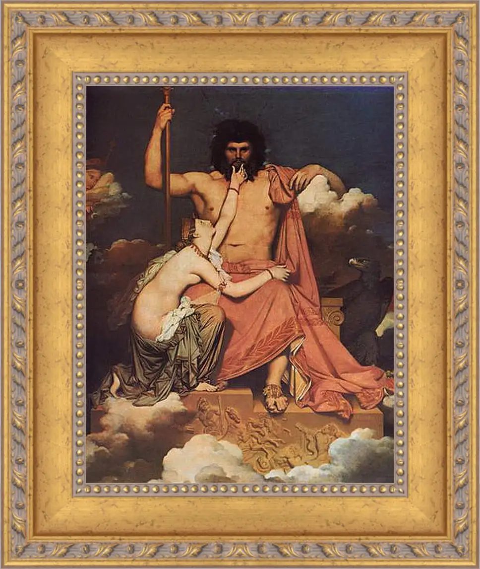 Картина в раме - Jupiter and Thetis. Жан Огюст Доминик Энгр