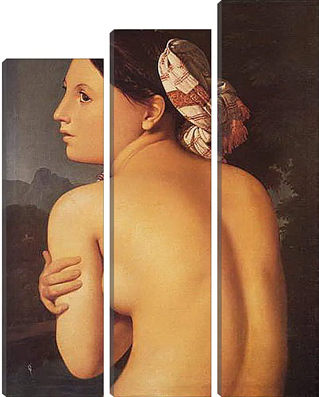 Модульная картина - Half-Figure of a Bather. Жан Огюст Доминик Энгр