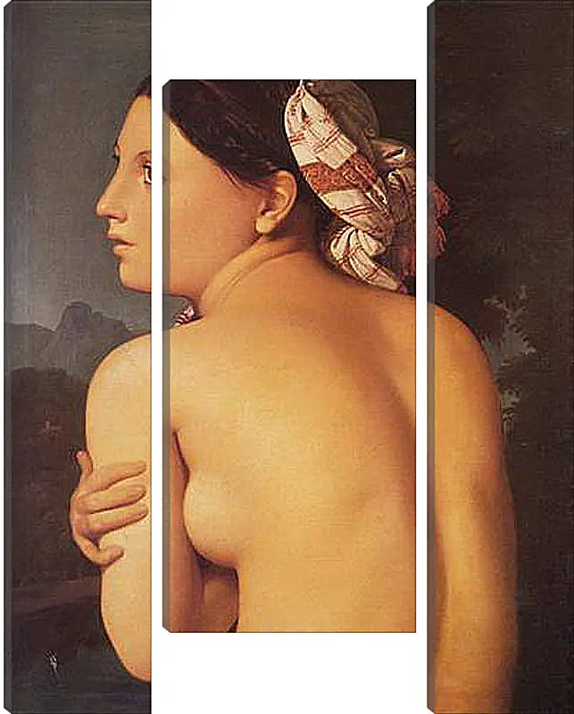Модульная картина - Half-Figure of a Bather. Жан Огюст Доминик Энгр
