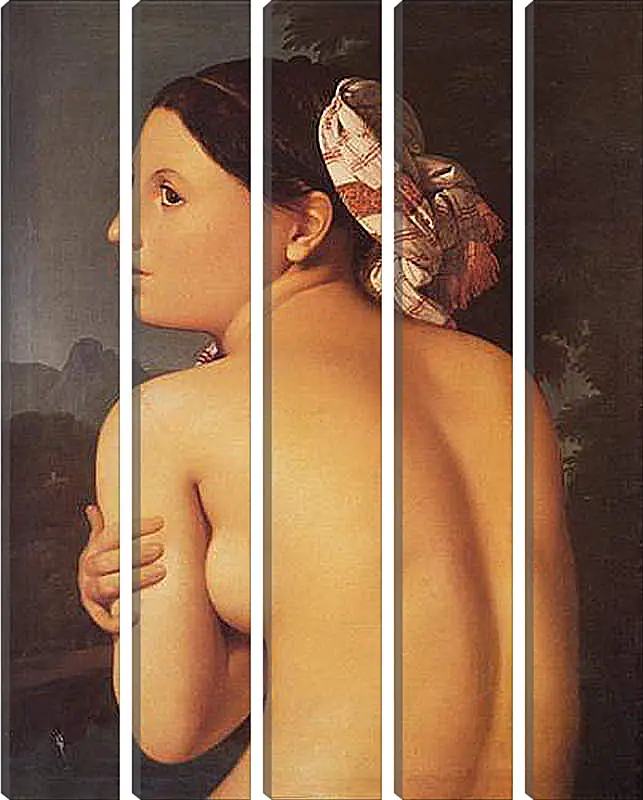 Модульная картина - Half-Figure of a Bather. Жан Огюст Доминик Энгр