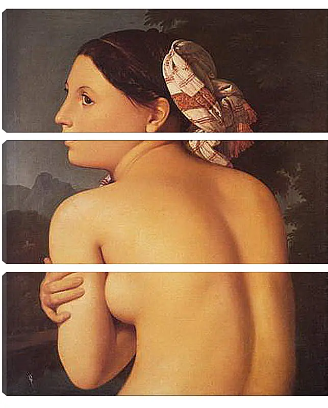 Модульная картина - Half-Figure of a Bather. Жан Огюст Доминик Энгр