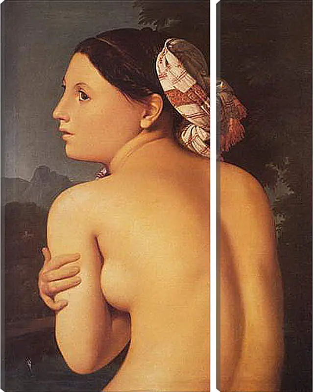 Модульная картина - Half-Figure of a Bather. Жан Огюст Доминик Энгр
