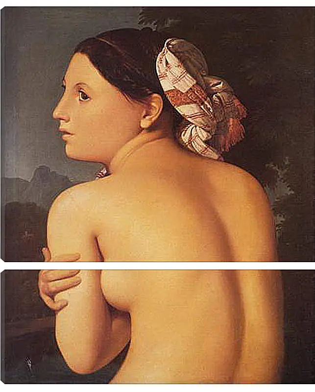 Модульная картина - Half-Figure of a Bather. Жан Огюст Доминик Энгр