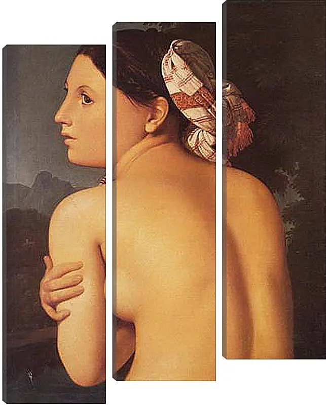 Модульная картина - Half-Figure of a Bather. Жан Огюст Доминик Энгр