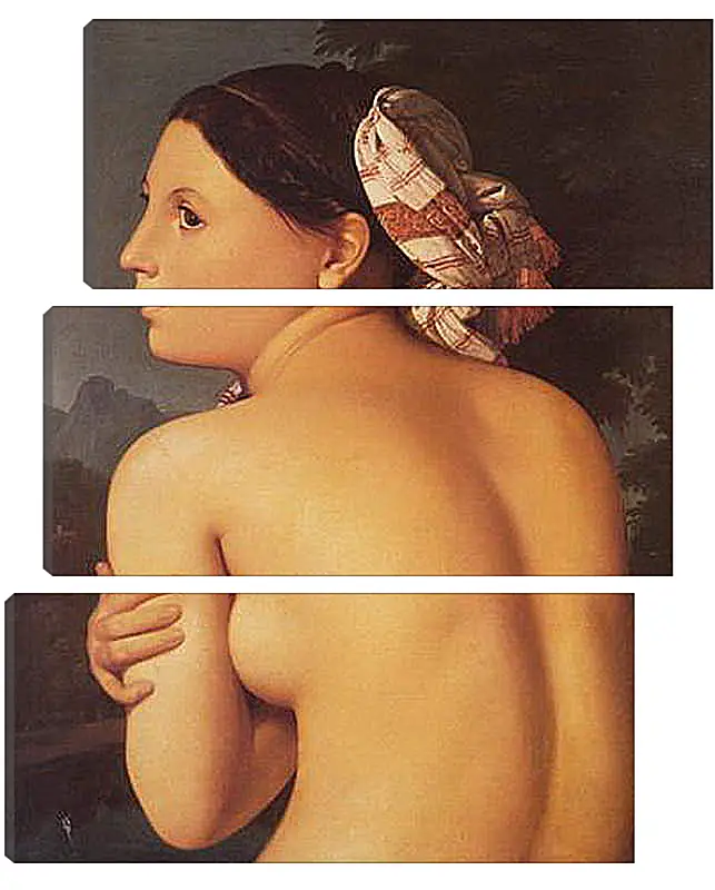 Модульная картина - Half-Figure of a Bather. Жан Огюст Доминик Энгр