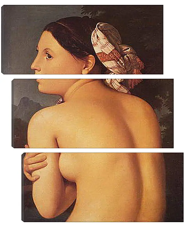 Модульная картина - Half-Figure of a Bather. Жан Огюст Доминик Энгр