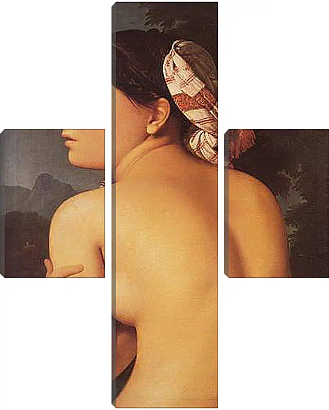 Модульная картина - Half-Figure of a Bather. Жан Огюст Доминик Энгр
