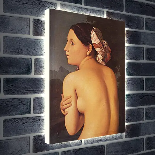 Лайтбокс световая панель - Half-Figure of a Bather. Жан Огюст Доминик Энгр